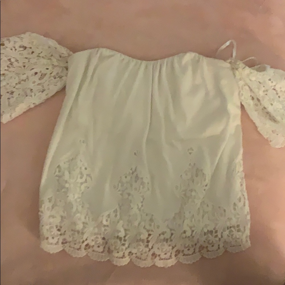 White corset style top